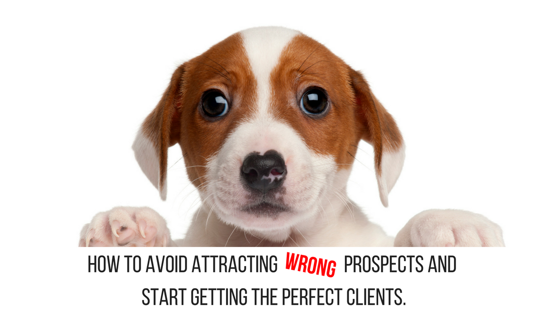 How to avoid attracting wrong prospects and fill your business with qualified high-paying prospects.